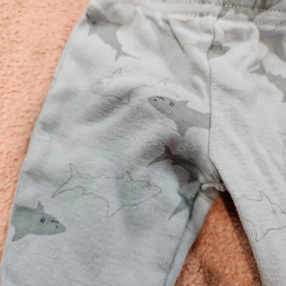 Child of Mine by Carter's Shark Outfit Preemie Set